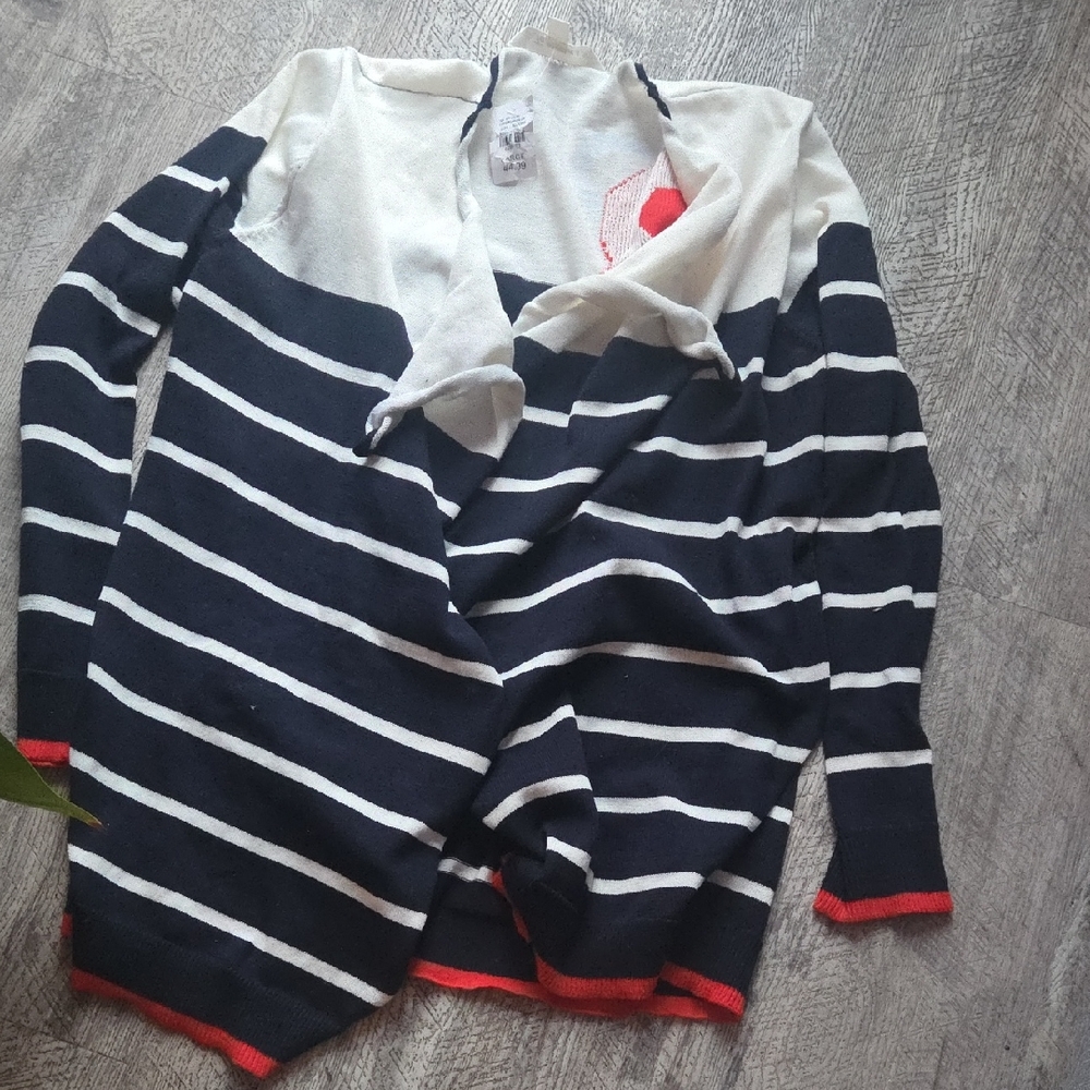 Tantrums Navy and White Knit Sweater